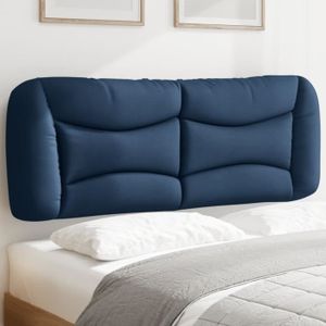 TÊTE DE LIT Zerodis Coussin de tête de lit bleu 140 cm tissu L