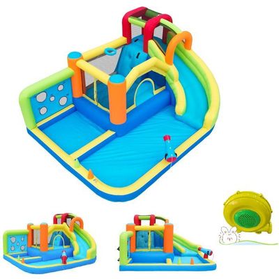 Château gonflable Pikachu avec toboggan et pistolet à eau - 2026 Château gonflab