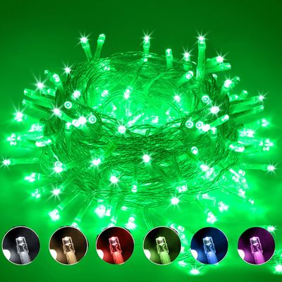 PhilzOps Guirlande Lumineuse De Noël, 20M 200 LED Lumières Intérieure Et Extérieure 8 Modes Etanche Guirlande Sapin De Noel Piles Pour Jardin Arbre Fête Maison Mariage, Câble Transparent, Blanc Chaud
