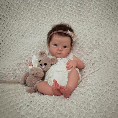 Poupée Reborn MineeQu 19 Pouces Anatomiquement Correcte Lavable pour Filles