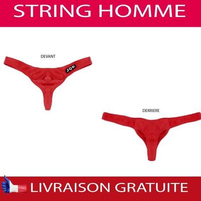 String homme sexy rouge XL dessous masculin Underwear slip sous vetements Cdiscount Boutique Erotique