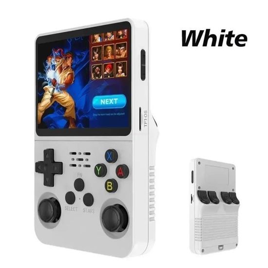 R36S draagbare console, Linux-systeem 3,5 inch (3,5 inch), IPS-scherm, emulator-console, gebouwd uit 128G TF-kaart, 21000 gameconsole, retro gameconsole, 10 retro-game-emulators