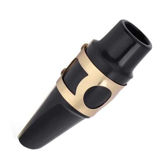 Bec De Saxophone Alto Semi-métallique - ABS Et Col En Métal, Pour Débutants Et Pratique