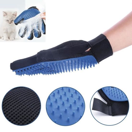 True Touch Gants Brosse Poils Main Droite Pour Chien Chat Nettoyage Doux Et Efficace Cdiscount