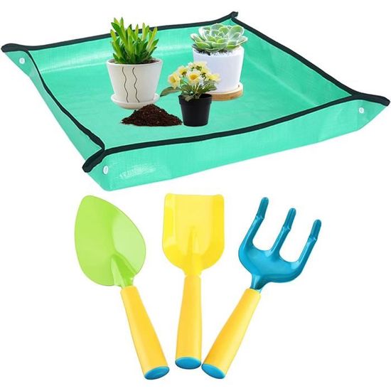 Kit Jardinage Enfant Dinosaure - 5 Outils, Tablier, Gants - 3-8 Ans