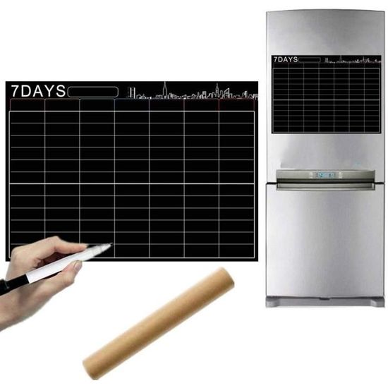Tableau Magnétique Frigo MoKo A3 - 40x30cm Avec 8 Craies Liquides - Planning Repas Courses Familial