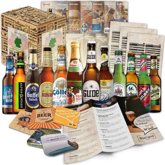 Idée cadeau bière homme (12 spécialités allemandes) - cadeau de mariage