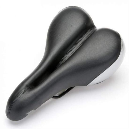 Selle De Vélo Confort FRONTSTEP - Mousse Mémoire De Forme, Absorption Chocs, Pour VTT Ville Route (Rouge)