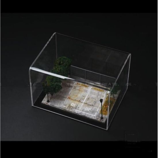 FLCPJGV 1:24 Diorama Voiture Garage Miniature Objets de Collection Scène Décoration, Protection de Vitrine de Voiture d'affichage de Voiture Modèle FLCPJGV 1:24 Diorama Voiture Garage Miniature Objets de Collection Scène Décoration, Protection de Vitrine de Voiture d'affichage de Voiture Modèle
