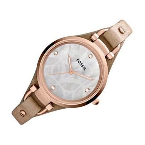 Fossil Georgia ES3151 Montre Femmes Rose, Beige, Or rose, - Achat/vente  montre - Cdiscount