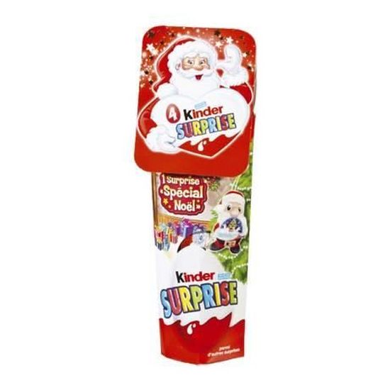 Confiserie De Noel Kinder Surprise 4 Oeufs Pere Noel 80 Gr Achat Vente Barres Chocolatees Confiserie De Noel Kinder Cdiscount