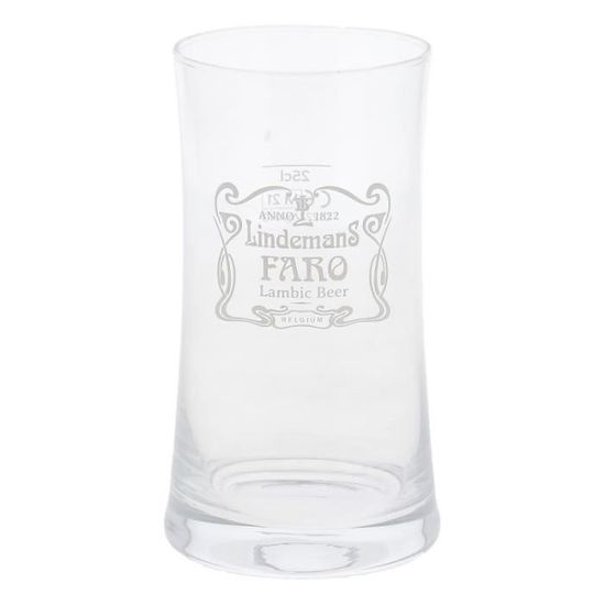 Verre à Bière Lindemans Kriek - 25 Cl - Verre Trempé - Personnalisable - Cadeau Idée