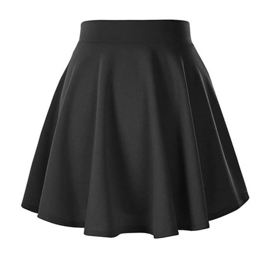 Jupe Mini jupe patineuse paillettes pour femmes basique