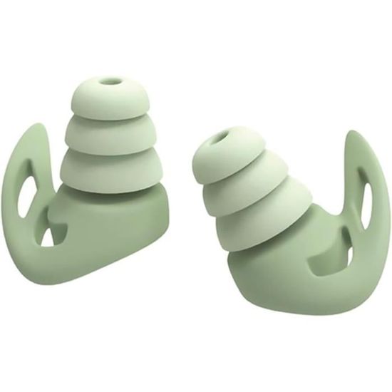 4 Sets Bouchons D'Oreilles Silicone + Pince-Nez Natation - Réutilisables 4 Couleurs