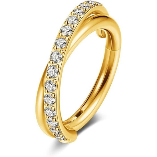 Ensemble De 3 Piercings Prothétiques Pour Nez En Titane Médical - Diamètres 6,8,10 Mm, Antiallergique - 2