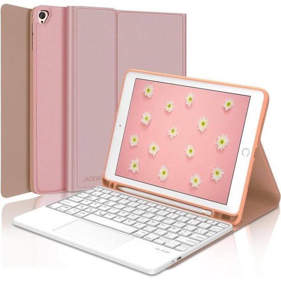 Étui Clavier Pour Ipad 9Eme-8Eme-7Eme Generation 2021-2020-2019, Azerty
