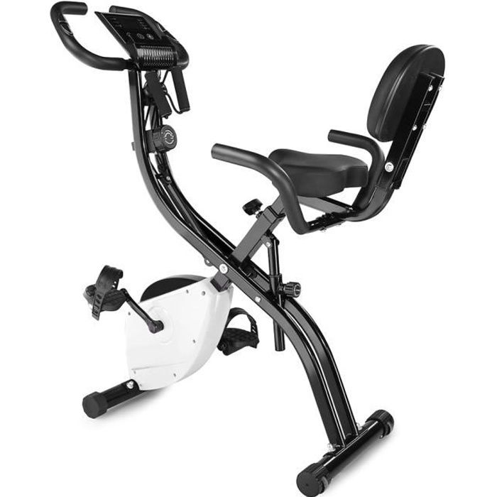 Vélo d'appartement- Bras Jambes- Ecran LED -Musculation Entrainement Fitness-pour fitness et cardio-noir-HFJ