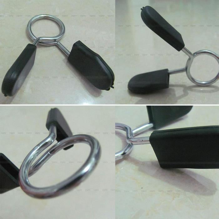 2pcs 25mm standard Barbell Haltère Verrouillage Pinces Ressort Col clip Poids Bar Gym