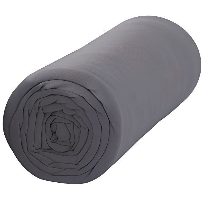 Drap housse 90x190 cm Gris foncé