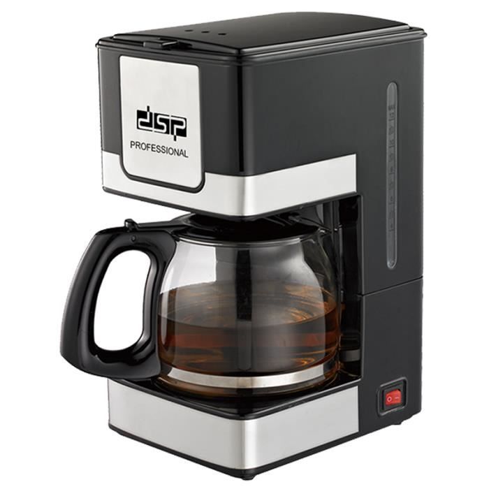 DSP 1.5L Machine à Café Expresso Portable Percolateur - 800W Cafetière Electrique Moka Pot - Noir