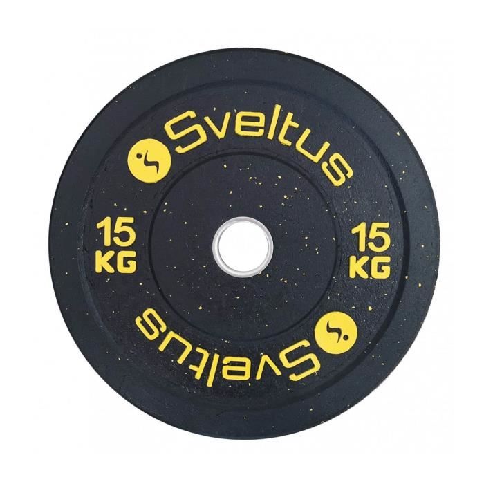 SVELTUS - Disque olympique bumper 15 kg x1