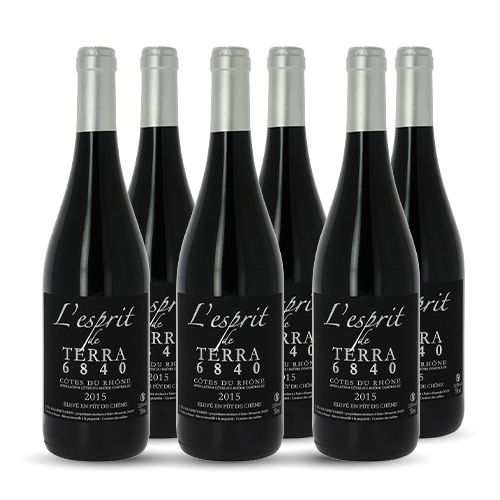Terra 6840 L'Esprit Rouge Côtes du Rhône Rouge 2015 6x75cl