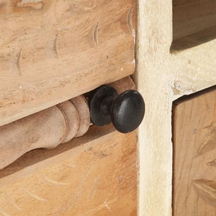 Meuble TV 120 x 30 x 40 cm Bois de récupération massif-GXU