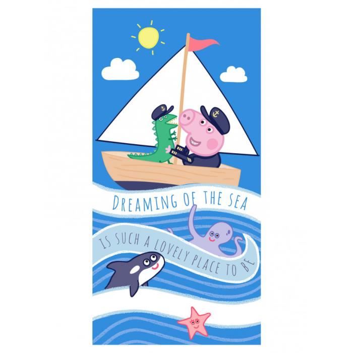 Peppa Pig George Captaine Serviette de Plage