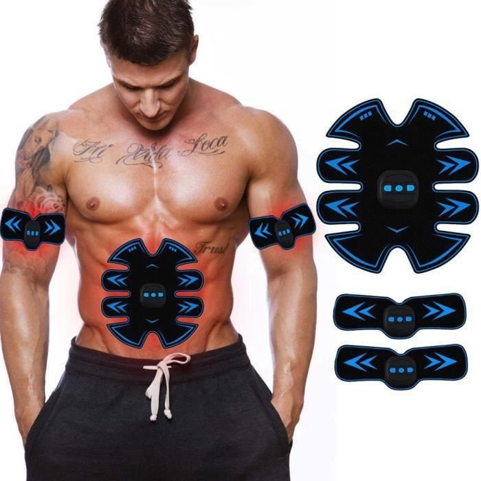 ss-33-Électrostimulateur musculaire abdominale intelligente Appareils EMS pour fitness Bleu