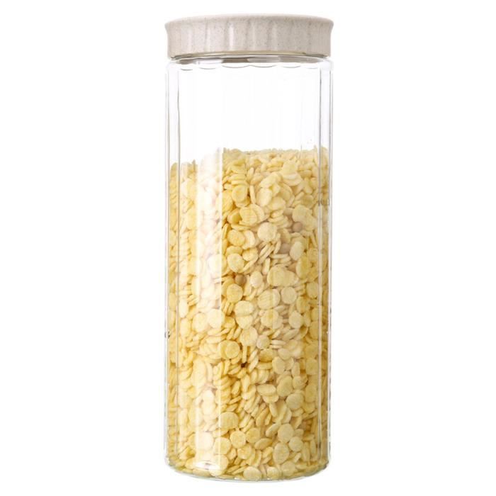 Cuisine Grains Snacks Bocal Scellé En Plastique Transparent Réservoir De Stockage Des Ménages L b1185