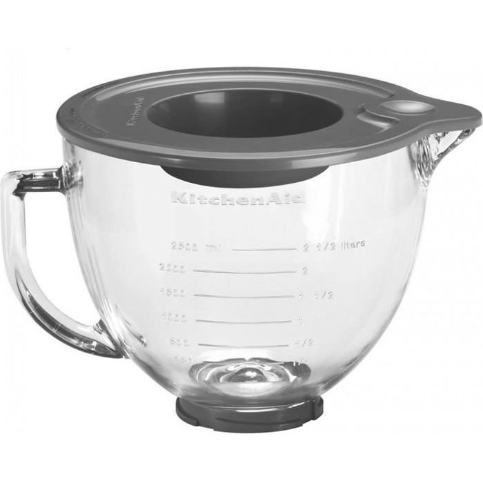 Bol mélangeur en verre (4,8 L) robot socle ARTISAN KitchenAid C00510800
