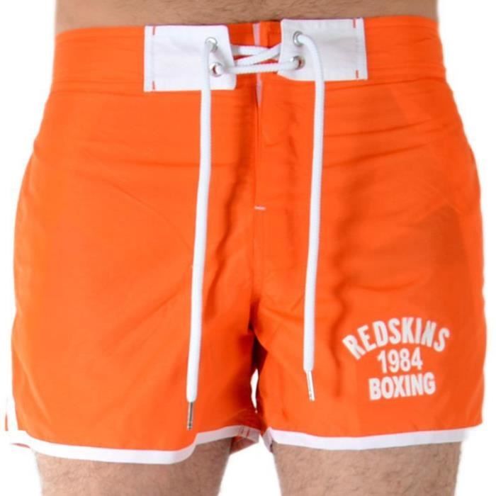 Short de bain/Maillot REDSKINS pour hommes RED16 Orange.