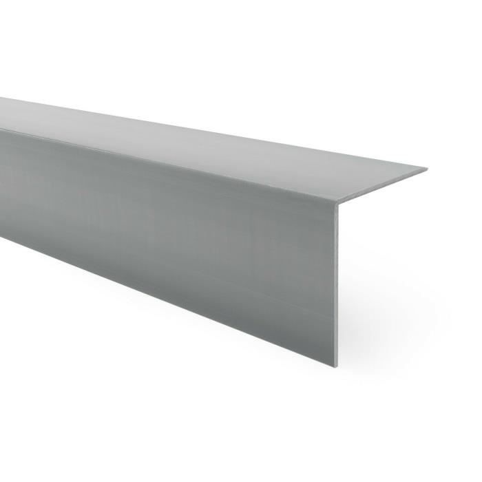 Corniere Alu Anodise Coloris Inox 15 X 15 Mm 2 M Castorama