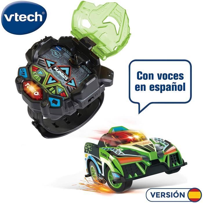 VTech - Turbo Force Racer Vert Mini Voiture Télécommande Rechargeable Couleur (3480-198322) 4131