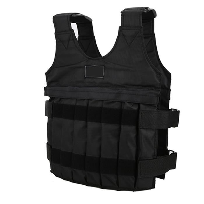Zerone Gilet lesté Charge maximale réglable 20 kg gilet/veste d'exercice lesté gilet d'entraînement