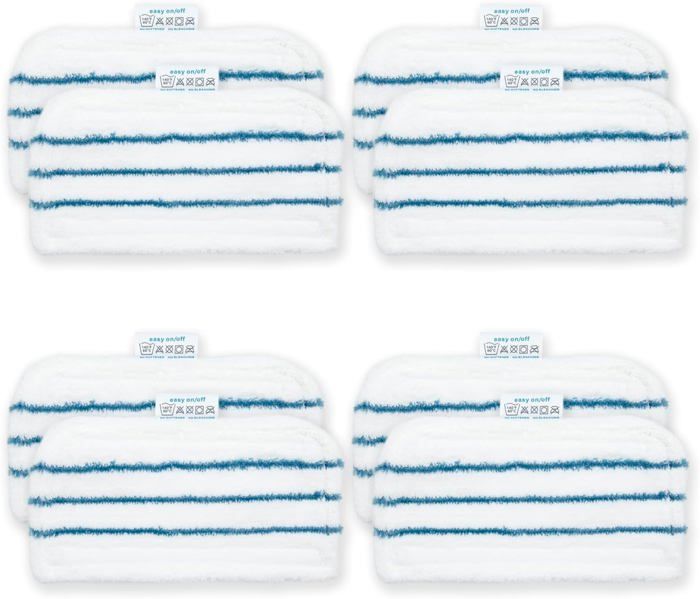 Set di 5 panni in microfibra rettangolari per scope a vapore Black