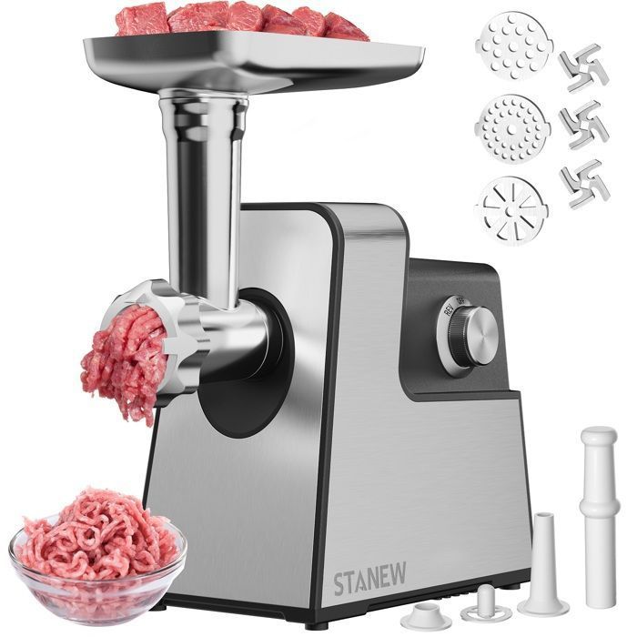 Hachoir Électrique VEVOR 750W En Acier Inoxydable Pour Trancher Viande Charcuterie Roti De Boeuf Cuisine Restaurant Supermarche 89449413