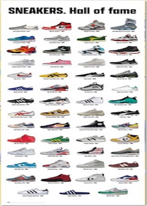 Affiche Décoration murale - ERIK EDITORES - Puerta Sneakers - 53 x 158 cm - Papier brillant - Intérieur