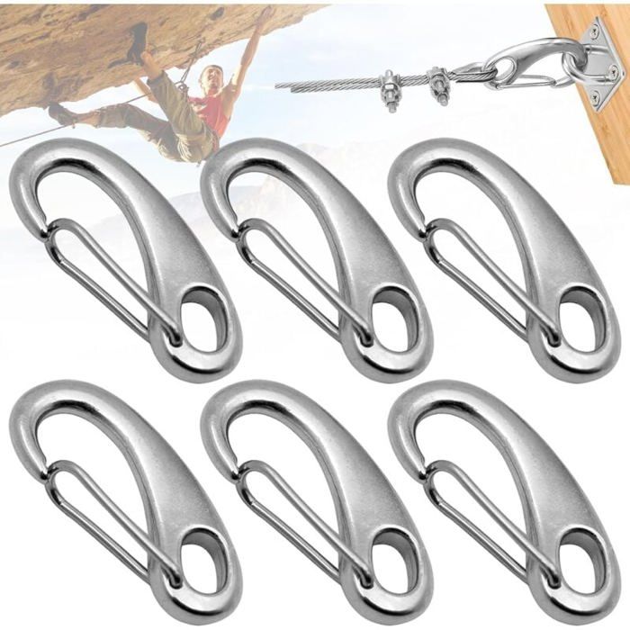 Lot De 11 Mousquetons En S Doubles - 3 Tailles, En Alliage Zinc, Pour Camping, Randonnée, Accrochage - 9