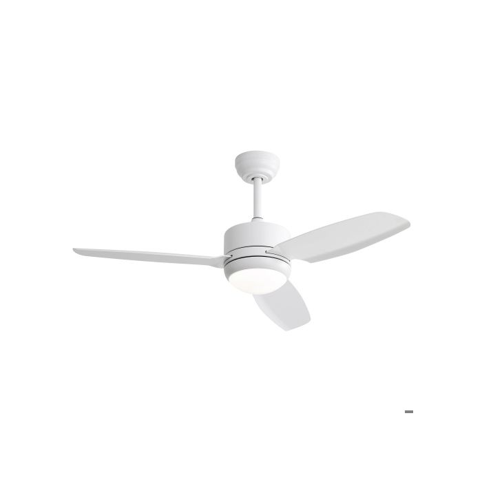 ®RisingFF Ventilateur de plafond de 46 pouces avec lumière 3 pales en ABS moteur à courant continu à 6 vitesses blanc - Rising Ff