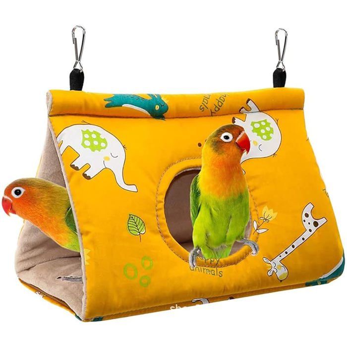 Comparer les prix de Hiver Chaud Perroquet Hamac Nid oiseau Chaud Doux Hamac en Peluche Suspendu Cage Tente pour Perruche Hiver Chaud Cage CORBEILLE