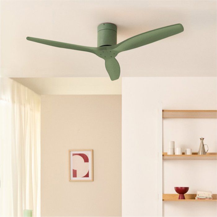 Ventilateur de plafond - Create - Sans lumière - Vert sauge - 40W - Fonction été/hiver - Create