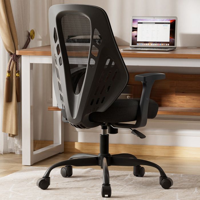 Chaise de bureau - Chaise bureau ergonomique - Accoudoirs 3D - Dossier mesh respirant - Mousse haute densité