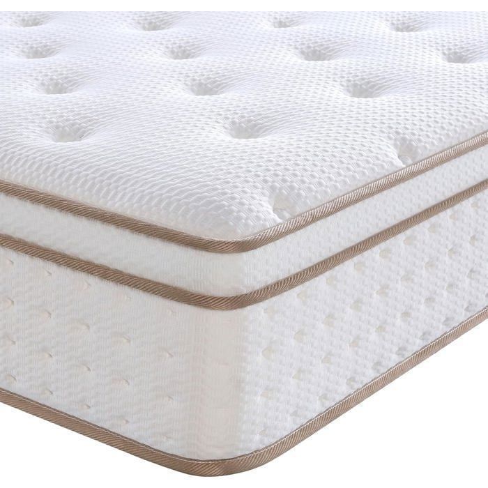 slily Matelas 120x200 28cm Épaisseur Matelas Hybride de Luxe à Mémoire de Forme et Ressorts Ensachés Indépendants