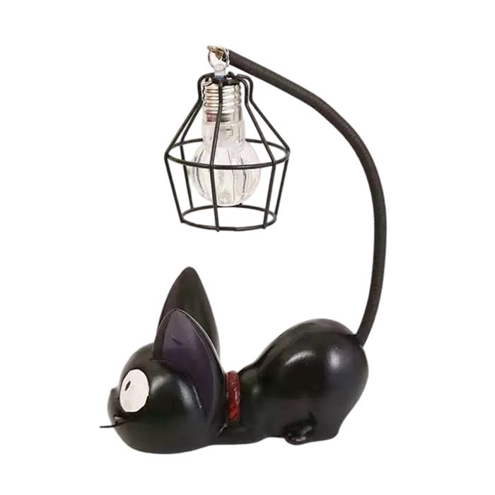Lampe de bureau chat noir mignon résine pour enfantsdirigéLampe de table lampe Totoro résine objets décoratifs