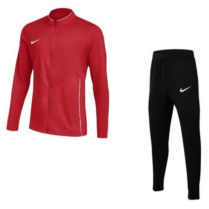 Ensemble jogging - NIKE - Dri‑FIT Swoosh - Rouge/Noir - 9-10 ans - Veste zippée respirant