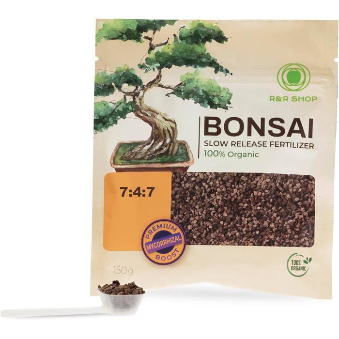 Engrais Organique Bonsaï 150G – Fertilisant Bio À Libération Lente Pour Bonsaïs Intérieurs Et Extérieurs