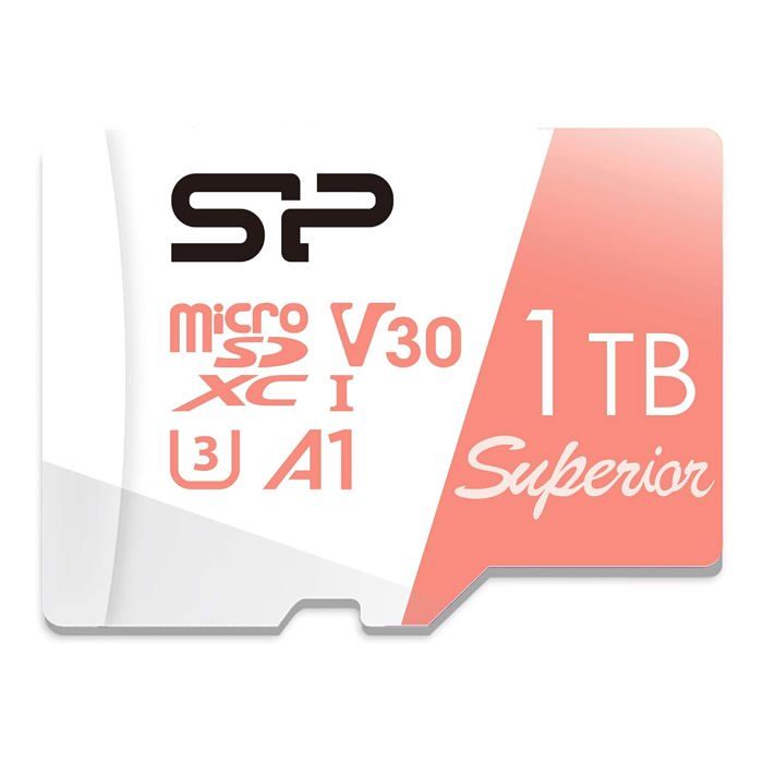 SP Silicon Power Micro SDXC - SP001TBSTXDV3V20SP - 1 To - UHS‑I (U3/V30) - Compatible Nintendo Switch Blanc - vue 1