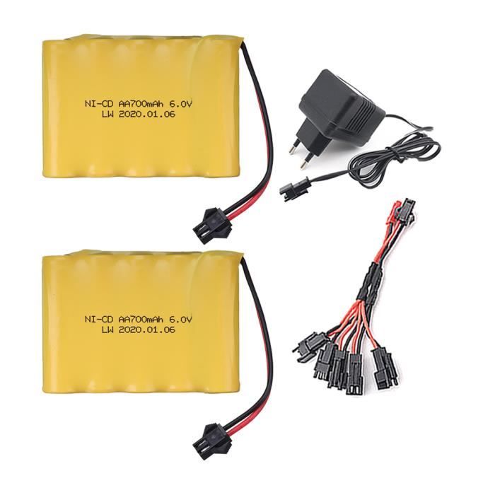 Batterie Rechargeable 9.6V 2800mAh Avec Prise Tamiya - Pour Voitures RC, Camions, Bateaux