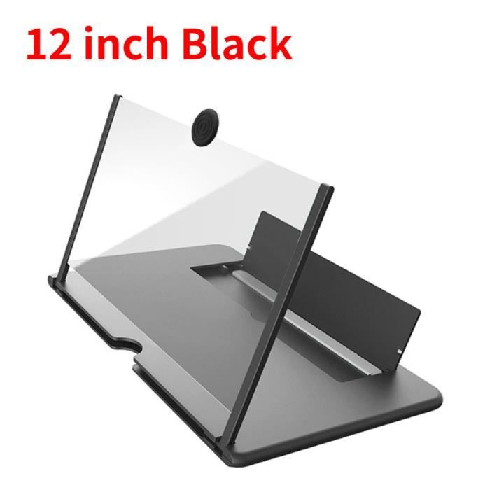 Loupe D'écran Smartphone 12" - Amplificateur HD 3D Support Vertical/horizontal